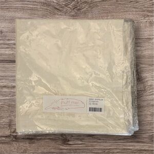 Pottery Barn/Villa By Classic Home Solstice Ivory Linen Pillow Sham Cover 22” OB